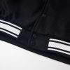 Stussy×CDG ベースボールジャケット コラボ刺繍 ブラック