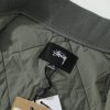 Stussy コーチジャケット キルト オリーブ