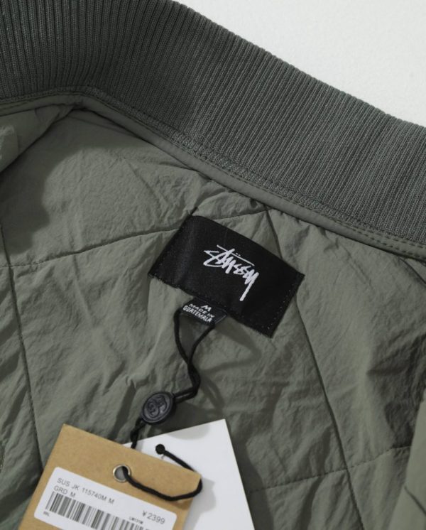Stussy コーチジャケット キルト オリーブ