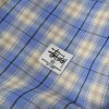 Stussy シャツジャケット チェック柄 ブルー