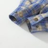 Stussy シャツジャケット チェック柄 ブルー