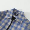 Stussy シャツジャケット チェック柄 ブルー