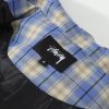 Stussy シャツジャケット チェック柄 ブルー