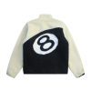 Stussy ウインドブレーカー ファーカラー ブラック