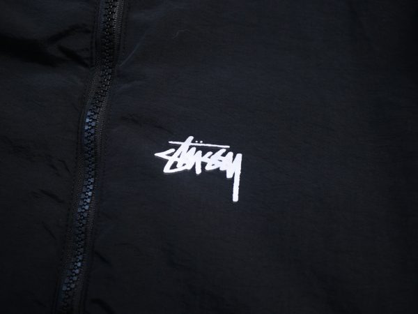 Stussy ウインドブレーカー ファーカラー ブラック