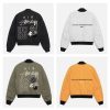 Stussy×Nike ベースボールジャケット ナンバー刺繍 ブラック