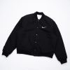Stussy×Nike ベースボールジャケット ナンバー刺繍 ブラック