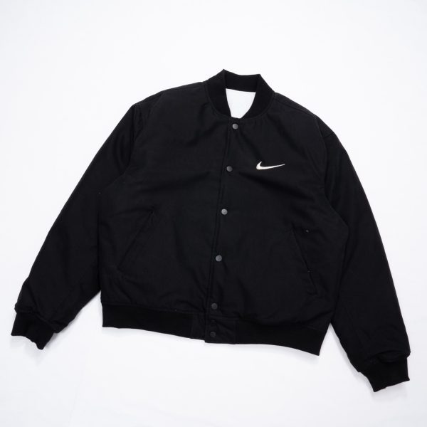 Stussy×Nike ベースボールジャケット ナンバー刺繍 ブラック
