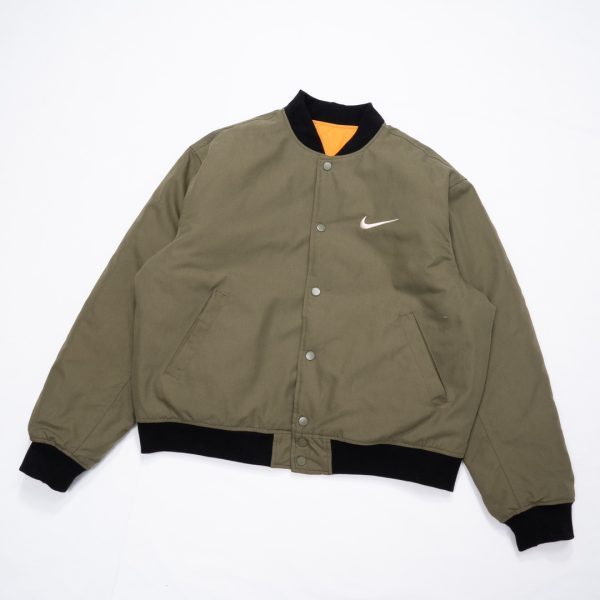 Stussy×Nike ベースボールジャケット ナンバー刺繍 ブラック