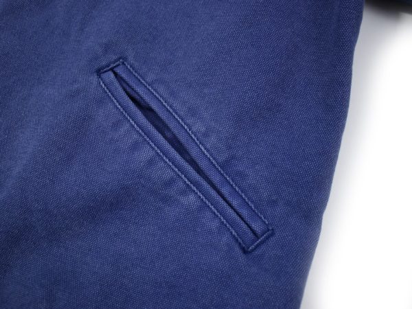 Stussy×Carhartt ワークジャケット 刺繍ロゴ ブルー