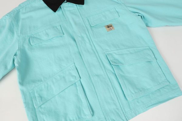Stussy×Carhartt ワークジャケット コラボ ミントグリーン