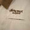 Carhartt×Stussy ワークジャケット 刺繍 ベージュ
