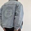 Stussy×Levi's デニムジャケット 刺繍 ブルー