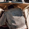 Stussy×Levi's デニムジャケット 刺繍 ブルー