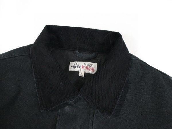 Stussy ワークジャケット 4ポケット ブラック