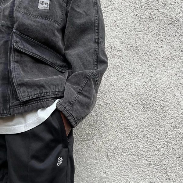 Stussy ワークジャケット 4ポケット ブラック