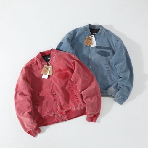 13434645558905605 Stussy コーチジャケット ウォッシュ加工 ピンク