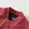 Stussy コーチジャケット ウォッシュ加工 ピンク