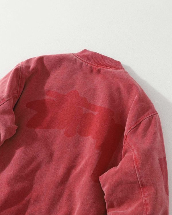 Stussy コーチジャケット ウォッシュ加工 ピンク