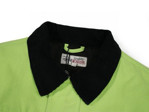 Stussy ワークジャケット 4ポケット ライムグリーン
