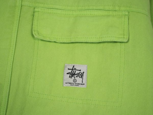 Stussy ワークジャケット 4ポケット ライムグリーン