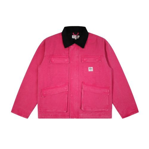13434645653344519 Stussy ワークジャケット 4ポケット ピンク