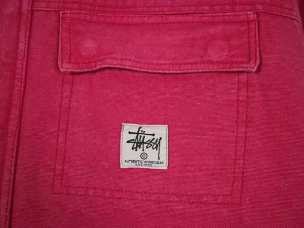 Stussy ワークジャケット 4ポケット ピンク