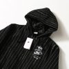 Stussy×Nike フードジャケット ストライプ ブラック