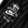 Stussy×Nike フードジャケット ストライプ ブラック