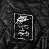 Stussy×Nike フードジャケット ストライプ ブラック