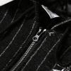 Stussy×Nike フードジャケット ストライプ ブラック