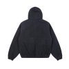 Stussy フードジャケット ロゴ刺繍 ワインレッド
