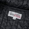 Stussy フードジャケット ロゴ刺繍 ワインレッド