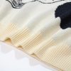 Stussy ニット ヘリンボーン編み ブラック×ホワイト