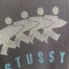 Stussy セーター 背面ロゴ刺繍 グレー