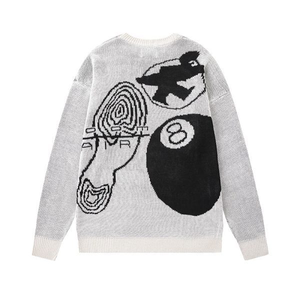 Stussy セーター アブストラクトプリント ベージュ