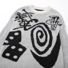Stussy セーター アブストラクトプリント ベージュ