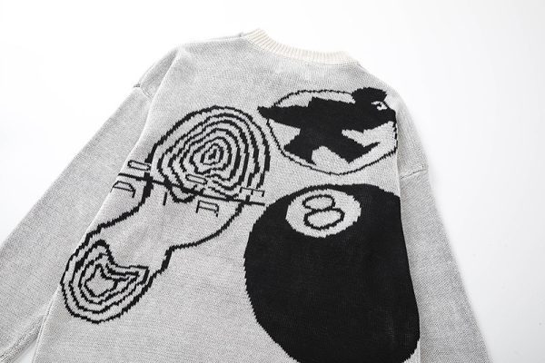 Stussy セーター アブストラクトプリント ベージュ