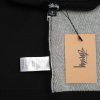 Stussy ニットベスト 人像プリント ブラック×ホワイト