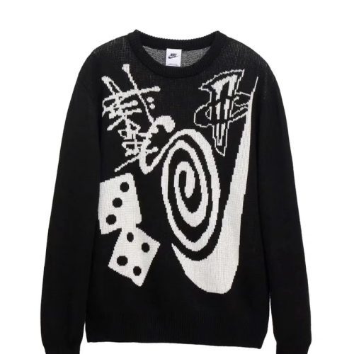 13434708546676820 Stussy セーター 背面グラフィック ブラック