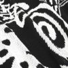 Stussy セーター 背面グラフィック ブラック