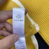 Stussy ニットパーカー ワッフル編み イエロー×ネイビー