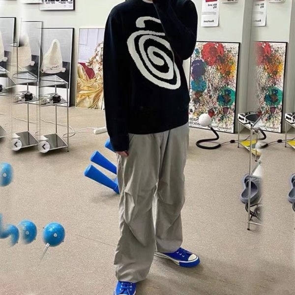Stussy セーター ロゴ ブラック