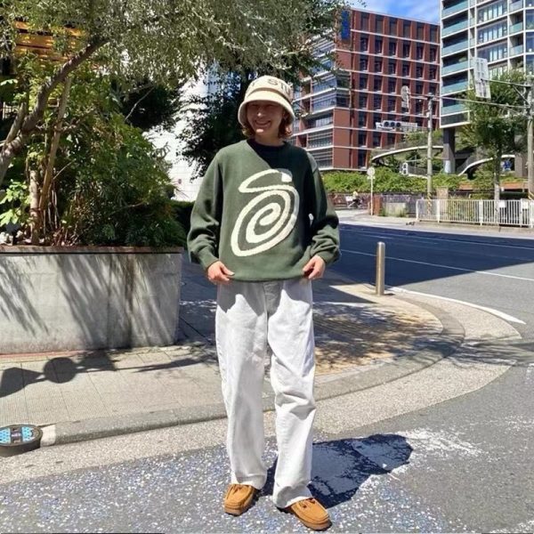 Stussy セーター ロゴ ブラック