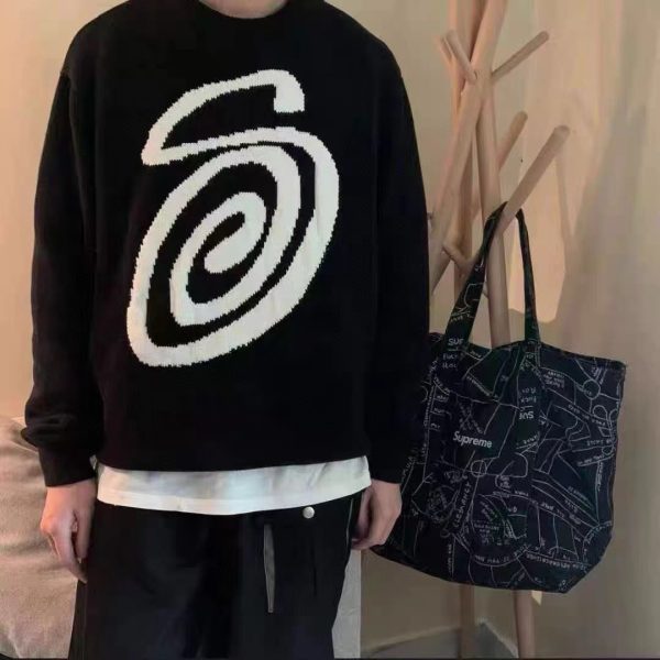 Stussy セーター ロゴ ブラック