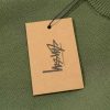 Stussy ニットプルオーバー 背面ロゴプリント グリーン×ブラック