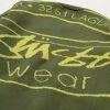 Stussy ニットプルオーバー 背面ロゴプリント グリーン×ブラック