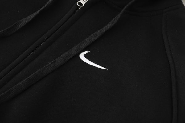 Nike ジップパーカー エアマックス刺繍 ブラック×グレー