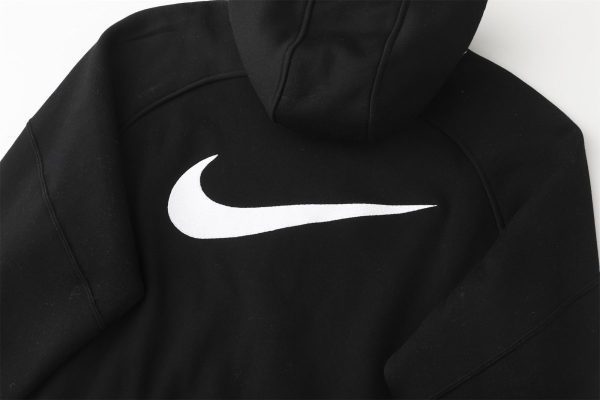 Nike ジップパーカー エアマックス刺繍 ブラック×グレー