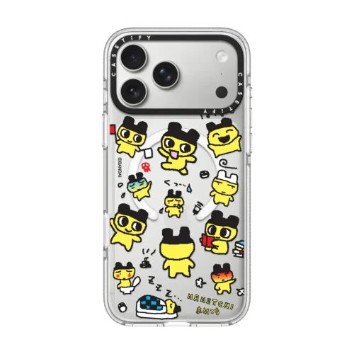 透明 Tamagotchi Mametchi Medley Pattern Case